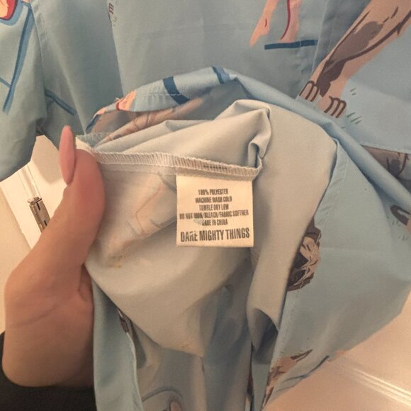 RSVLTS x Sandlot Button Up Shirt SS Wendy Peffercorn Beast Novelty Rockabilly XL - Picture 5 of 5